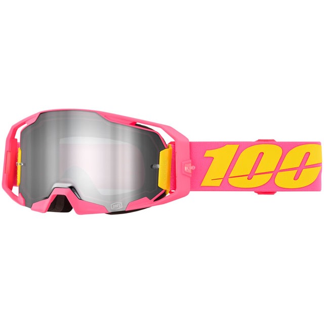 [EW0199] 100% ARmatic Goggle Snakpak - Silver Flash Mirror Lens