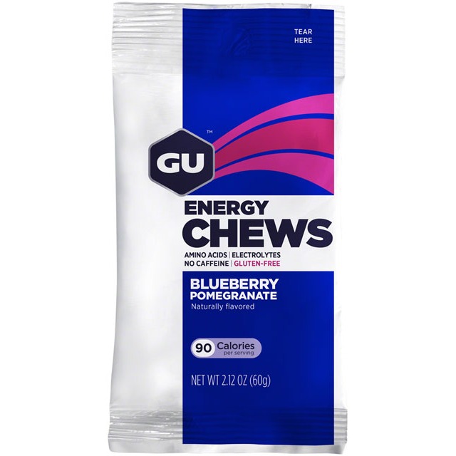 [EB5638] GU Energy Chews - Blueberry Pomegranate, Box of 12 Bags