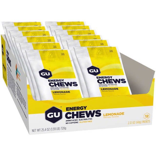 [EB0086] GU Energy Chews - Lemonade, Box of 12 Bags