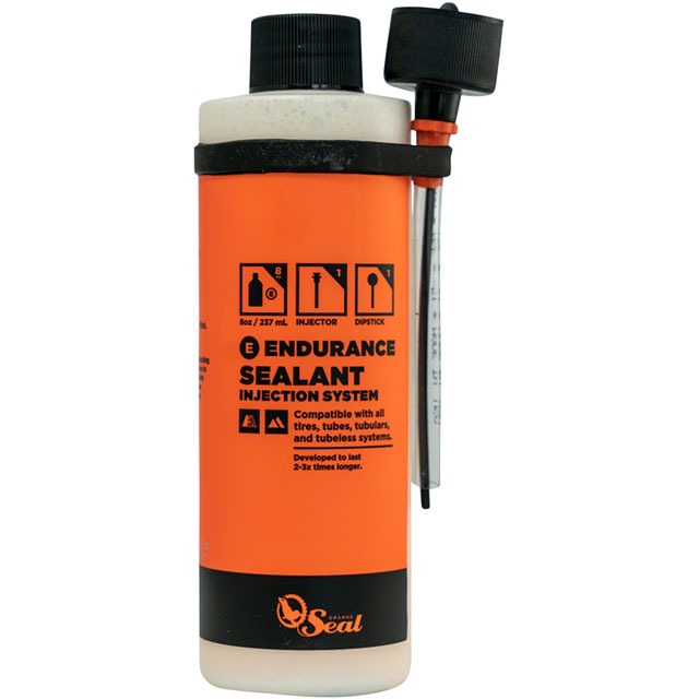 [LU0281] Orange Seal Endurance Tubeless Tire Sealant with Twist Lock Applicator - 8oz
