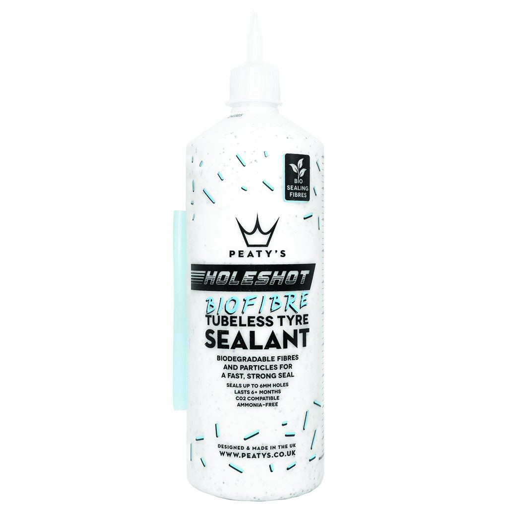 [PTS-HBF-1L] Peaty's Holeshot BioFibre Tubeless Tire Sealant, 1L Bottle