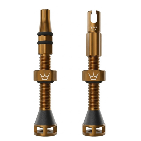 [PTV-HFF-42-BOURBON] Peaty's Holeshot Fast Flow Tubeless Valves, 42mm, Bourbon, Pr