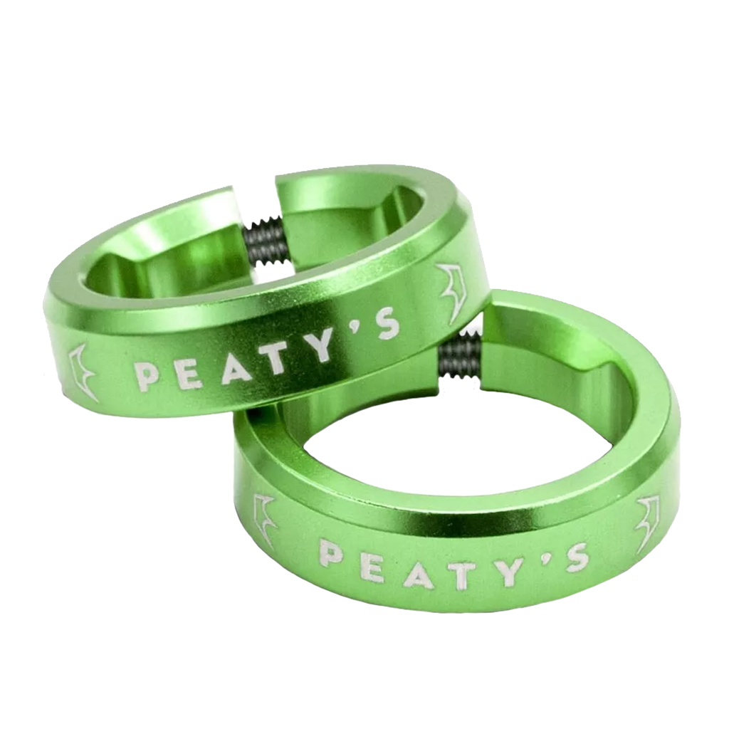 [PGM-LCK-RNG-EMR-10] Peaty's Monarch Grip Lockrings, Pair, Emerald
