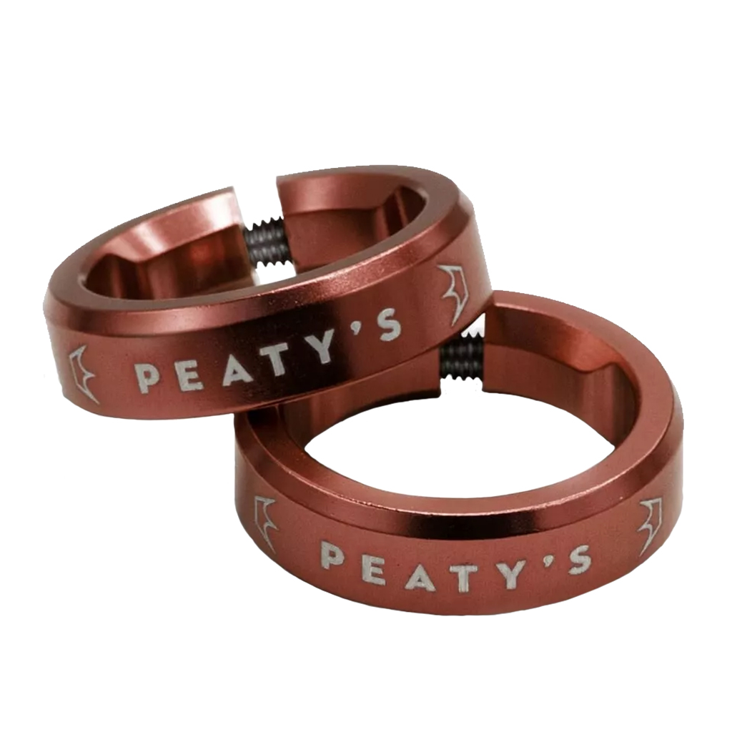 [PGM-LCK-RNG-RED-10] Peaty's Monarch Grip Lockrings, Pair, Red