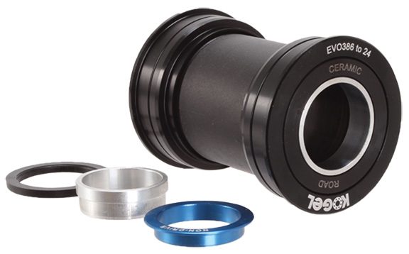 [386EVO-24GXP-R] Kogel Bearings BB386EVO-24mm (Road) Alloy Bottom Bracket - Black