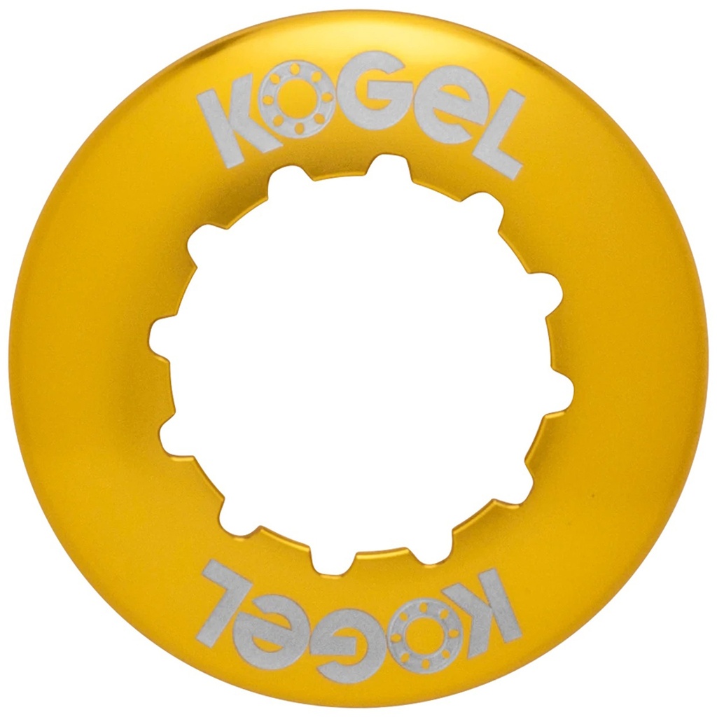 [RLOCK-INT-GOLD] Kogel Bearings Center Lock Internal Spline Rotor Lockring, Gold