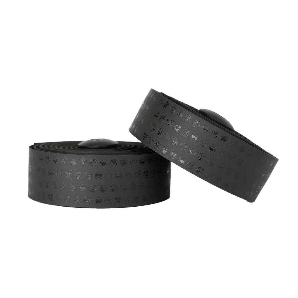 [EMO-ST34] Burgh Classic Bar Tape, Emoji Stealth, Black