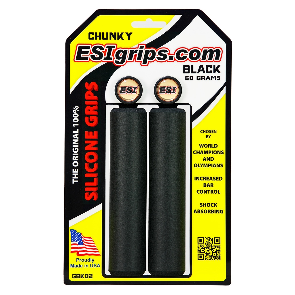 [GBK02] ESI grips MTB Chunky Silicone Grips, Black