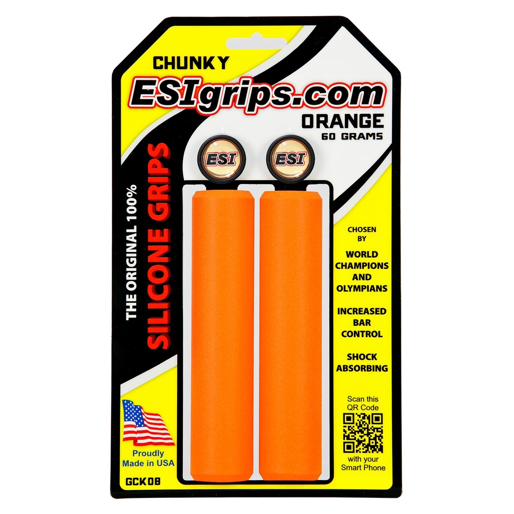 [GCKO8] ESI grips MTB Chunky Silicone Grips, Orange