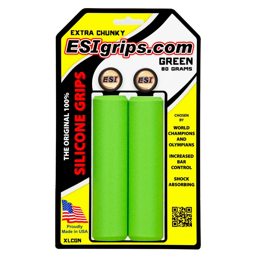 [XLCGN] ESI grips MTB Extra Chunky Silicone Grips, Green