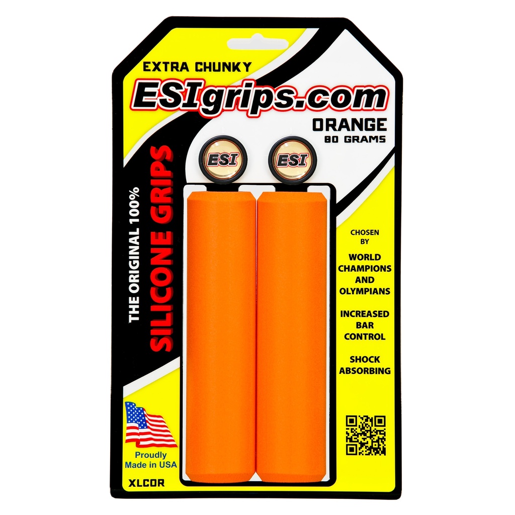 [XLCOR] ESI grips MTB Extra Chunky Silicone Grips, Orange