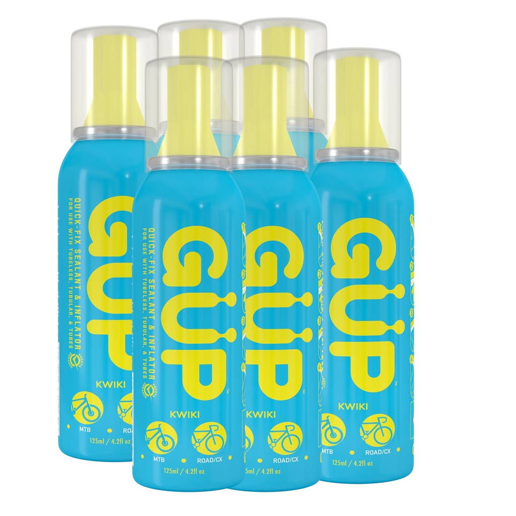 [GUP 6-PACK] Gup Kwiki Sealant + Inflate (Speed Adapter), 6-Pack