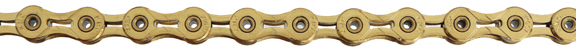 [CN10163] KMC X10SL Superlite 10sp Chain, Ti Gold