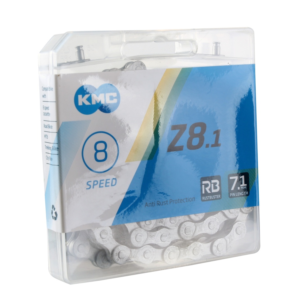 [CN51511] KMC Z8.1 Rust Buster Chain (5-8sp), Gray